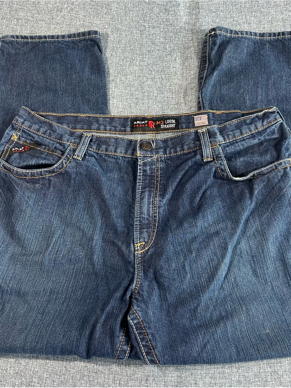 Ariat Men's Loose Straight Jeans M3 Cat 2 Fire Resistant